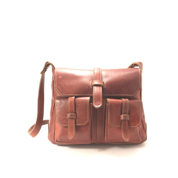 frye leather messenger bag